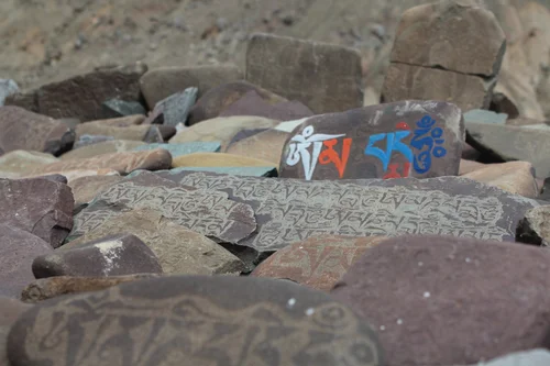 Rock art (Mani Stones) of Tibetan Buddhism