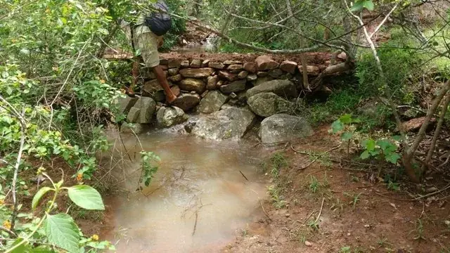 Stable stream flow during dry season
